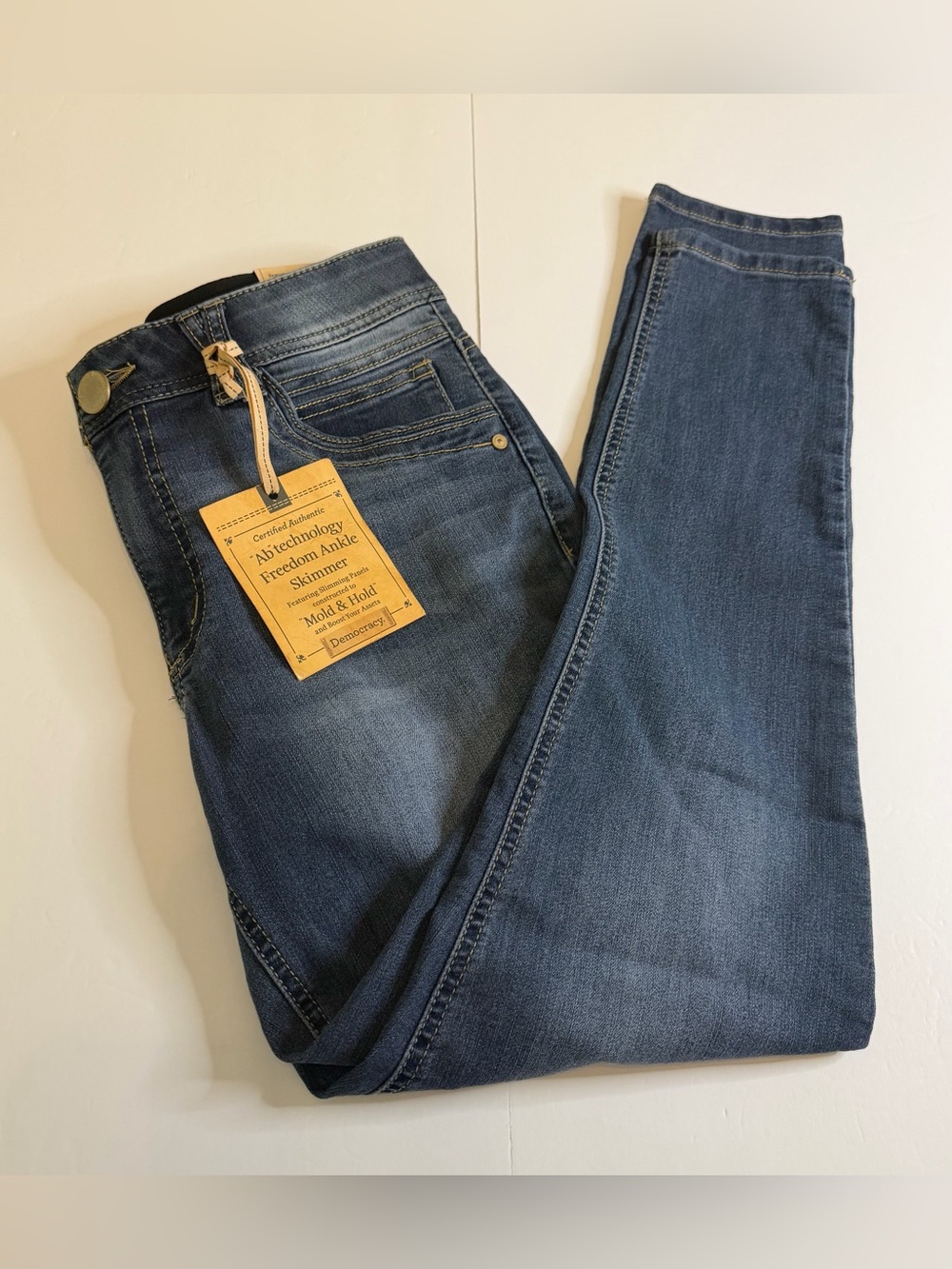 Democracy Ab Technology Freedom Ankle Skimmer Jeans Women’s 12 Slim Straight